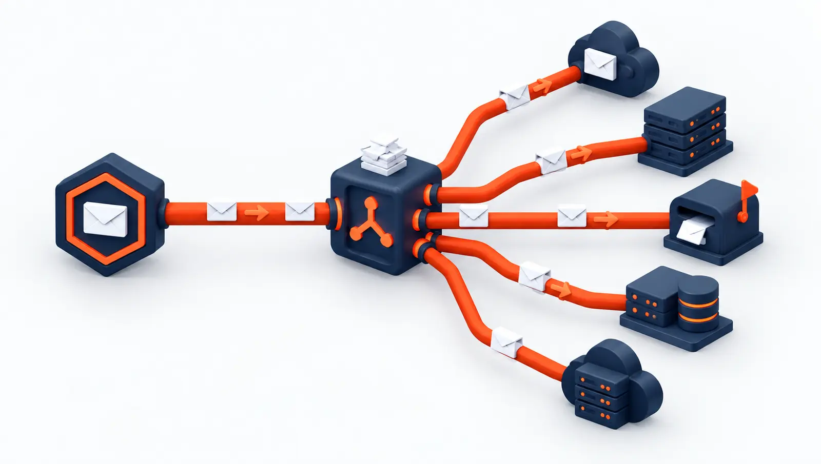 XeedRoute — Un router de correo: Google, Microsoft 365 y su servidor en el mismo dominio